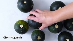 Blue cheese baked gem squash