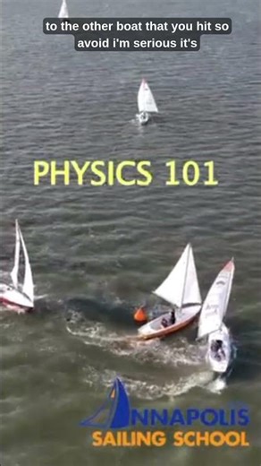 Collisions are slow #annapolissailingschool #newtonsthirdlaw #annapolis #sailingschool #sailing