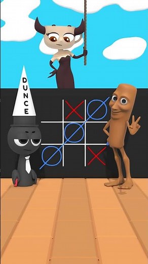 TUNG SAHUR vs SPRUNKI in Tic-Tac-Toe Challenge Game - Steal a Brainrot