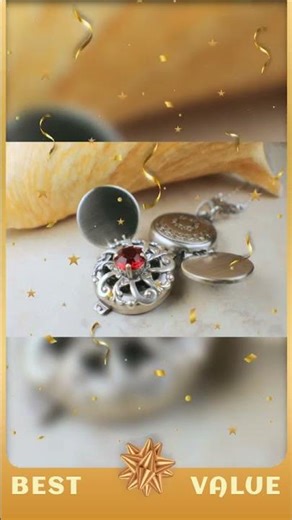 Siam Red Crystal Multi Photo Locket