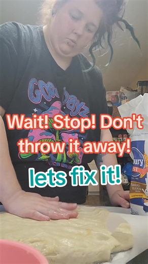 Oh no, my bread dough didn't rise! Wait! Stop! Don't throw it away! Let's try to fix it first! Dough not rising can happen due to a number a factors from water too hot/too cold to inactive/expired yeast to temperature. Make a new batch of yeast, water and sugar/honey, wait for it to bubble/foam (roughly 5-10mins). While that sits, flatten your dough out on a floured surface. Drizzle the yeast slurry across the dough and gently fold it in. Oil a bowl, roll the dough around to coat in oil, cover a