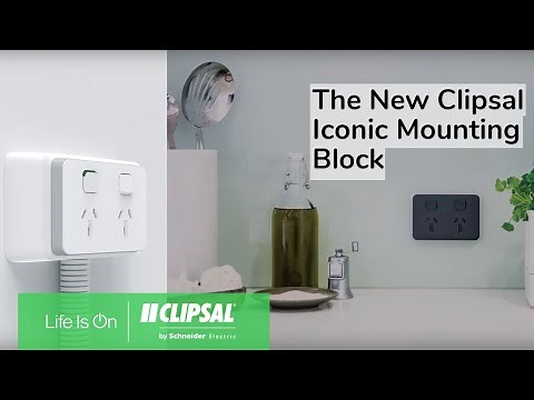 Introducing the Clipsal Iconic Mounting Block