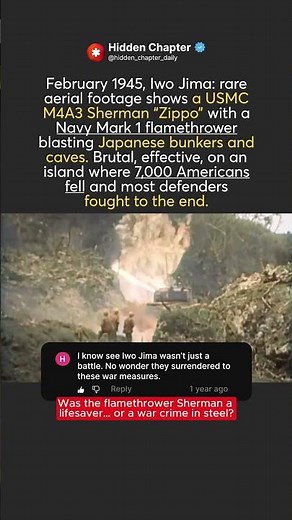 🔥🪖 Zippo Sherman on Iwo Jima: Necessary or Inhumane?