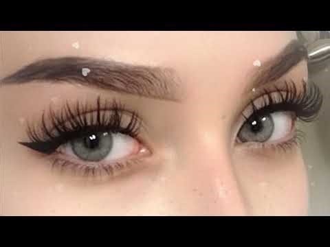 I have the prettiest eyelashes ༗ Long Thick Curly Lashes
