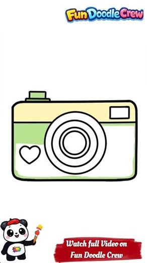 📷 Easy Camera Drawing for Kids | Fun Doodle Crew