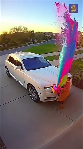 Luxury Porch Pirate in Rolls-Royce Gets DROWNED in Paint After Taunting Ring Camera 💥🎨🚙