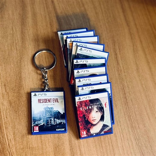 PS5 Horror Game Case Keychain Bundle | Handmade Mini Game Covers | Resident Evil, Silent Hill, Alan Wake, Until Dawn Gift - Etsy