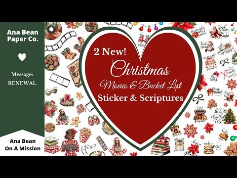 2 NEW Sticker Packs with FREE PRINTABLES! Christmas Bucket List & Movie Night - RENEWAL Part 1