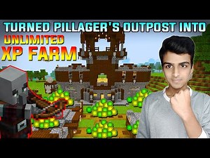 MADE UNLIMITED XP FARM USING PILLAGER'S OUTPOST | MINECRAFT TELUGU DOST GAMEPLAY #18