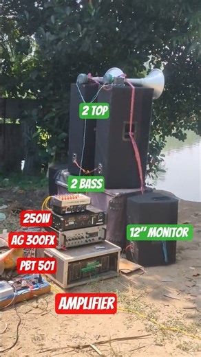 2 Bass-2 Top - 2 Monitor & Stranger 501 - Audio Gold 300FX #bengalsetup #dj #prdasmusic #bass #djbox