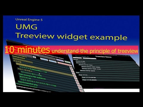 10 minutes understanding treeview usage in UMG , unreal engine