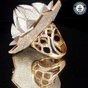 308K views · 1.5K shares | Valued at $4.9 million, the Lotus Temple Ring features 7,777 sparkling diamonds and was created by Lakshikaa Jewels in India ✨ | Guinness World Records | Facebook
