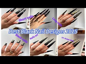 10+ Bold Black Nail Designs You’ll Want to Try Now! 💅🖤
