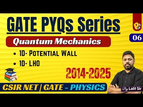 Quantum Mechanics PYQs GATE Physics (2012–2025) | Complete Syllabus | CSIR NET & GATE