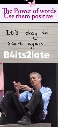 The power of words use them positive #b4its2late