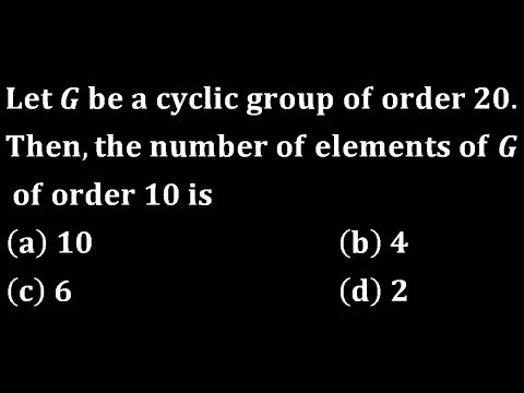 Group Theory PYQs Explained | Number of Elements & More