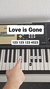 Love is gone simple piano tutorial #piano #pianotutorial #pianoteacher | Eagles Wing Pro