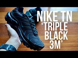 Nike Air Max Plus TN Tuned 'Triple Black Reflective 3M' Unboxing // By L1M