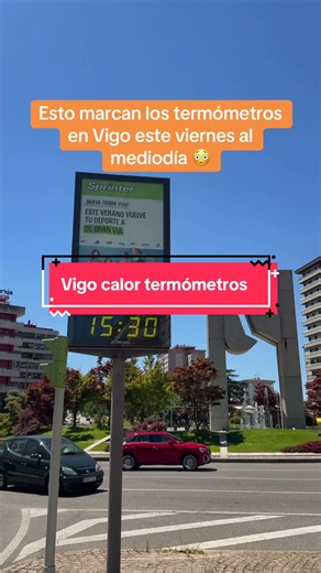 Vigo pasa mucho calor este viernes con los termómetros disparados #Vigo #Calor #Termometro