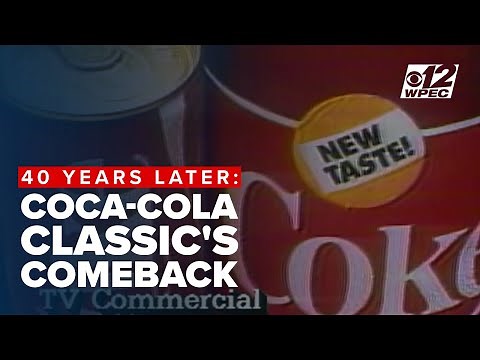 Coca-Cola Classic returns after the "New Coke" disaster 40 years ago today - on July 10, 1985