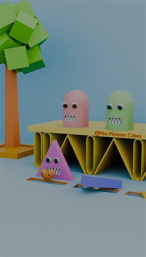 Cute Triangle Monsters 😈💖