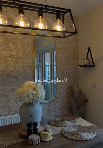 Ive added 2 mirrors🪞(yes the smashed one just waiting for a new one to arrive) both linked 🥰 #homedecor #housedecor #kitchendecor