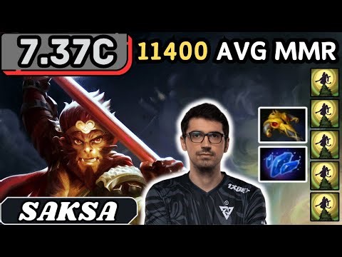 7.37c - Saksa MONKEY KING Soft Support Gameplay 21 ASSISTS - Dota 2 Full Match Gameplay
