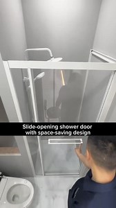 Slide-opening shower door with space-saving design | Window Home
