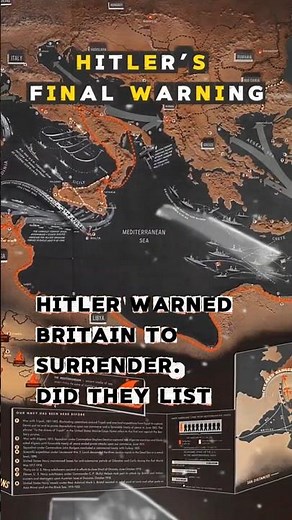 Hitler's Dramatic Speech Britain Refused to Listen #warhistory