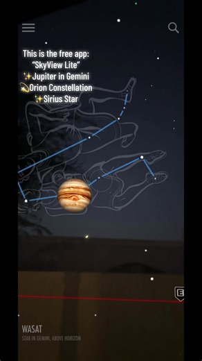 See something bright in the sky and you wonder if it’s a planet? Get this free app!! I use it all the time to identify stars, planets & constellations!! I love it. Of course I do. I’m SkyGirl! #skyview #planets #orion #sirius #skygirl
