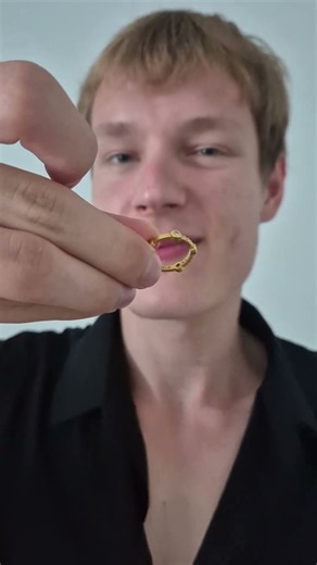 Luxury 96.5% Solid Gold Diamond Ring | Exclusive High-Purity Elegance#vlog #shopping #buynow​