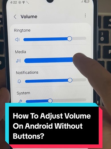 Ajustar el volumen en Android sin botones