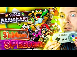 Super Mario Kart SPEEDRUN Any% (World Record) | Domtendo Reaction