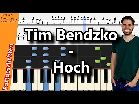 Tim Bendzko - Hoch | Piano Tutorial | German