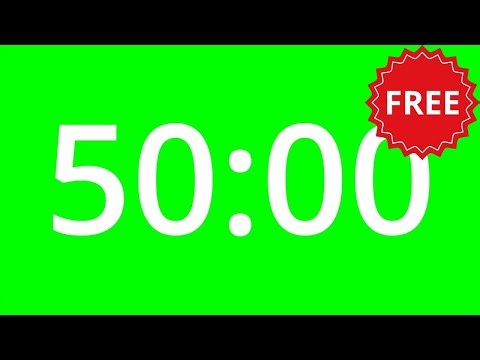 50 Minute Timer | Green Screen | No Copyright