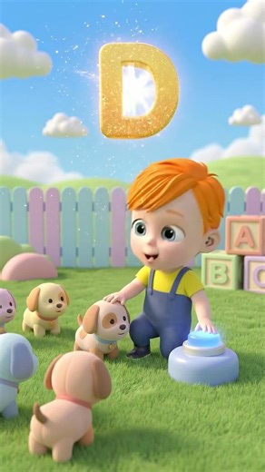 ABC Song for Kids (A-D) | Fun Alphabet Nursery Rhyme | ABCD Learning Song #abcd #kidssongs #shorts