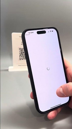 Custom QR Code Acrylic Tip Sign with Stand - Stylish Cashless Payments!