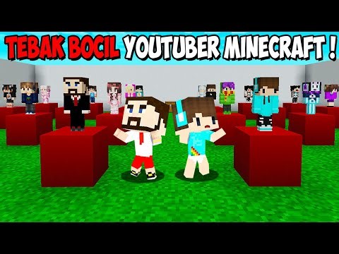 AKU DAN BOCIL TEGUH SUGIANTO IKUT TURNAMEN TEBAK BOCIL YOUTUBER MINECRAFT INDONESIA TERBARU !!!