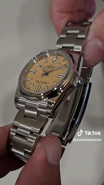 New Oyster Perpetual Beige Dial Mod #seikomod #watch #watches #timepiece #customwatch