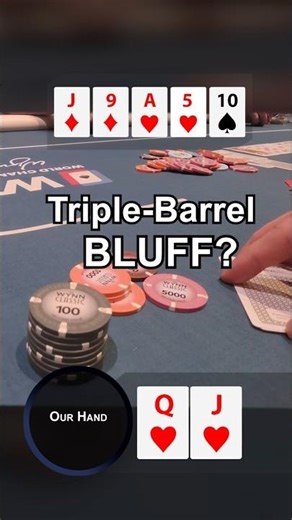 Can We Find The Triple-barrel Bluff? #pokervlog #poker #texasholdem #shorts