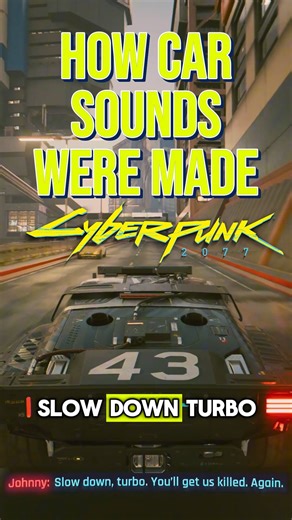CyberpunkHQ on Instagram: "How car sounds were made in Cyberpunk 2077 #cyberpunk2077 #sounddesign #cdprojektred #gamedesign"