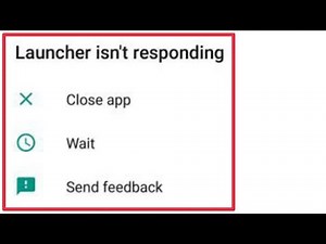 Fix Launcher Isn't Responding Error Issue Problem Solve in Redmi