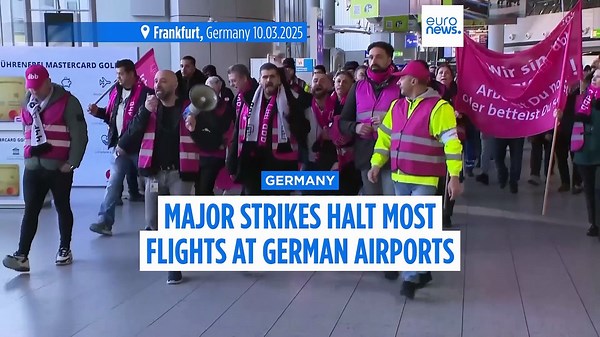 German airport strikes cause major flight delays and cancellations