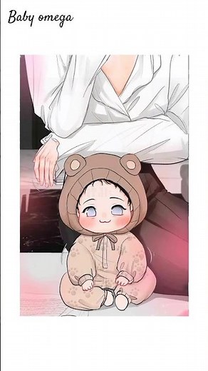 baby became friends with daddy 😍 #bl #omegaverse #babyomega #webtoonuniverse #manhwa