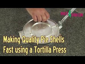Making Quality Pie Shells Fast Using a Tortilla Press - Increasing Pie Production Tricks!!!