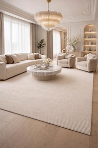 Minimalist Ivory Textured Carpet – Soft Neutral Ribbed Modern Area Rug - Etsy Canada