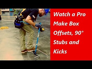 Watch a Pro Make EMT Box Offsets, 90° Stubs and Kicks