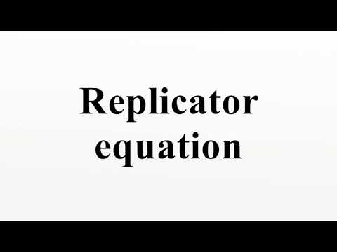 Replicator equation