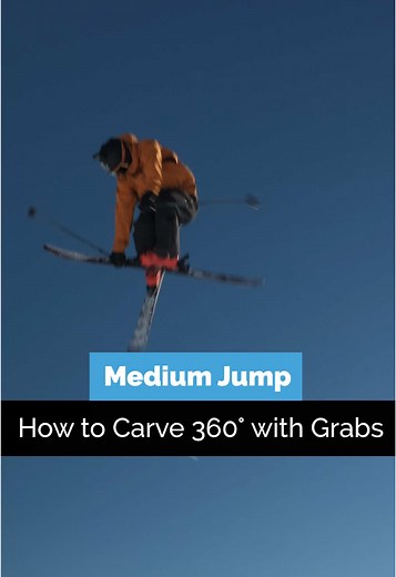 Carved 360s with Grabs! Join our Freestyle or Tech Camps this Season to Rapidly Improve Your Skiing! Link in bio #ski #skiing #stompit #skicamps #skitips #weareskiing #freeski #skicarving #winter #skitok