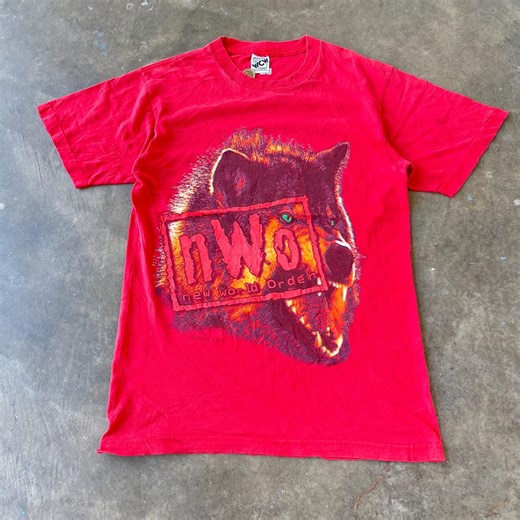 Vintage 90s Nwo Wolfpac WCW T-shirt, New World Order Wrestling Red Wolf Head Rare Retro Graphic Tee, Fans Memories Nostalgia Souvenir Gift - Etsy